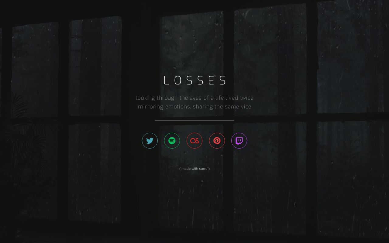 Carrd profile picture for @losses